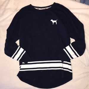 long sleeve campus tee, pink